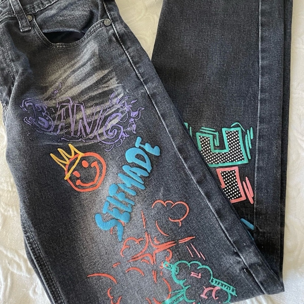 Switch Remarkable Kids Jeans Graffiti Size 14